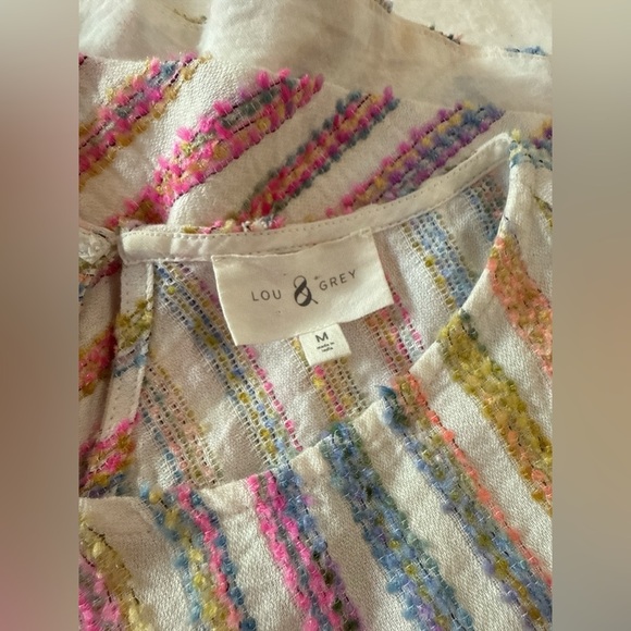 Lou & Grey Colorful Striped Sleeveless Midi Dress - Picture 12 of 12